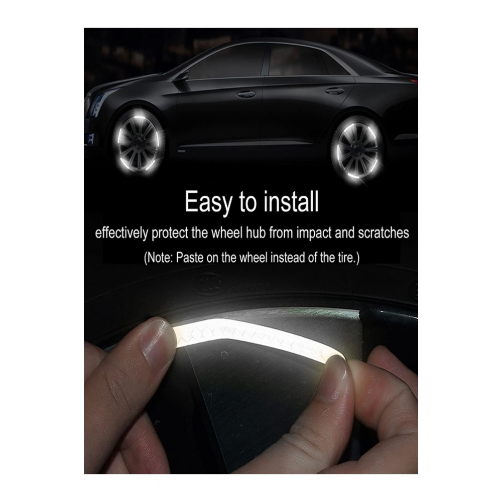 24'lü Jant Reflektörlü Sticker Işıldak Parlak Yapıştırcı Oto Aksesuar