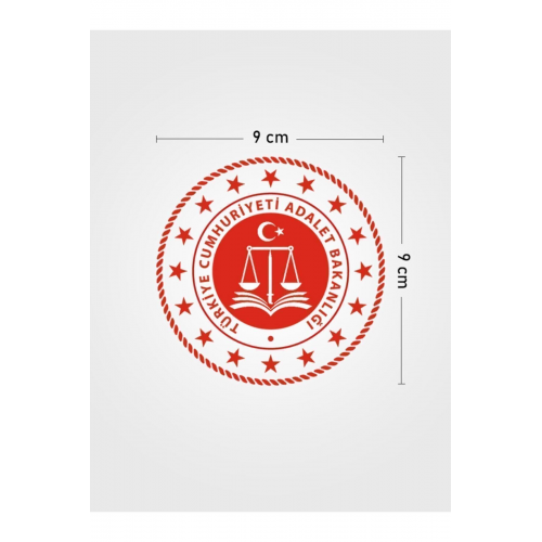Adalet Bakanlığı (ARKA FON BEYAZ) (TAKLİTLERDEN KAÇININ)araç Logo Sticker