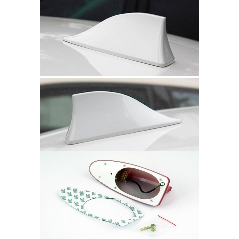 Elektrikli Her Araca Uygun Beyaz Shark Köpek Balığı Balina Tavan Anteni