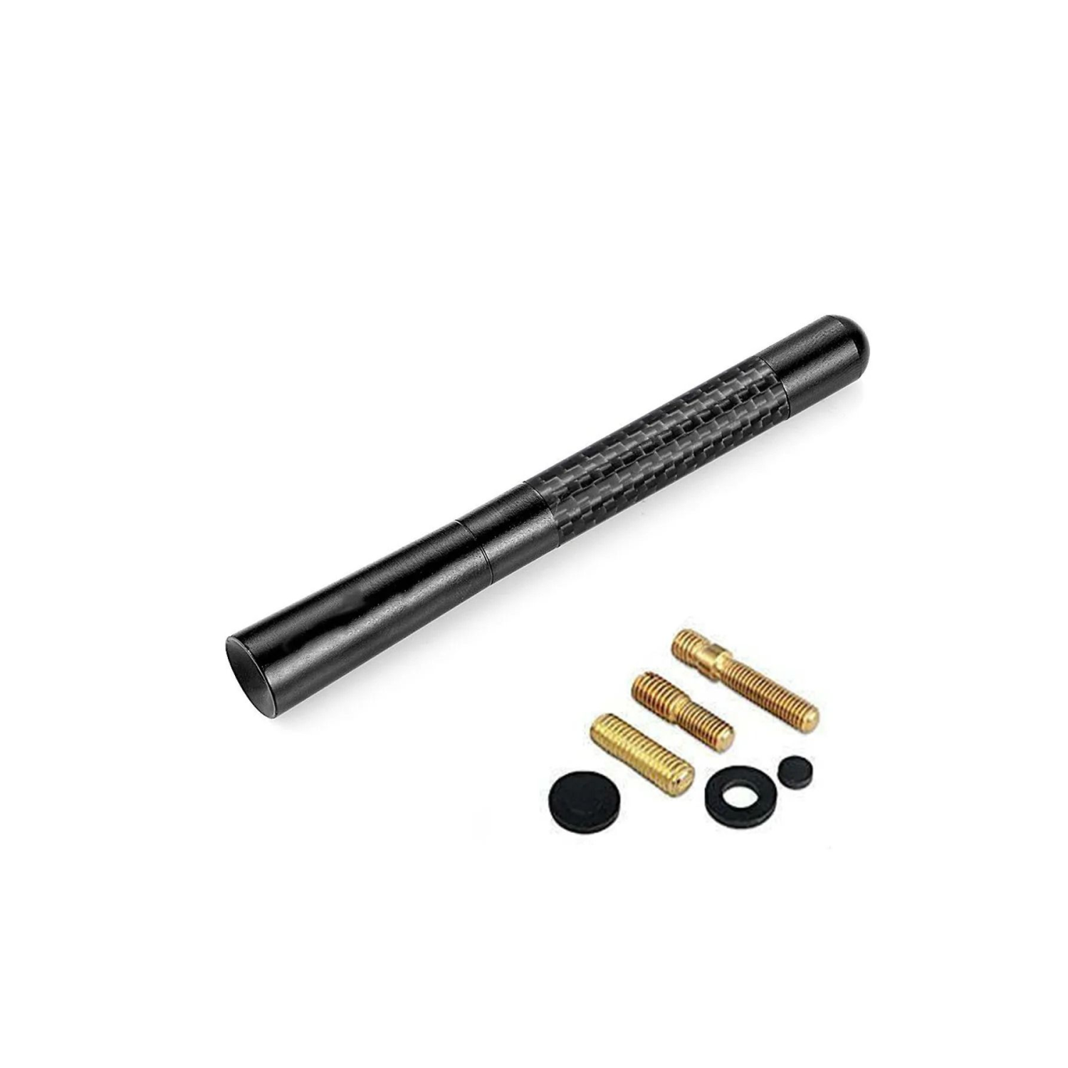 Her Araca Uygun Alüminyum Vidalı Karbon Fiber Oto Radyo Anten Çubuğu