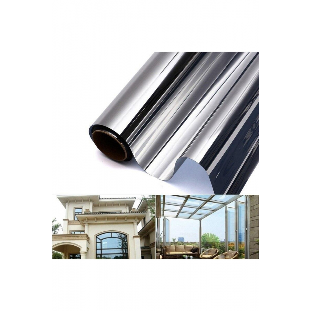 Isı Yalıtımlı Cam Filmi Aynalı 50 Cm X 4 Metre