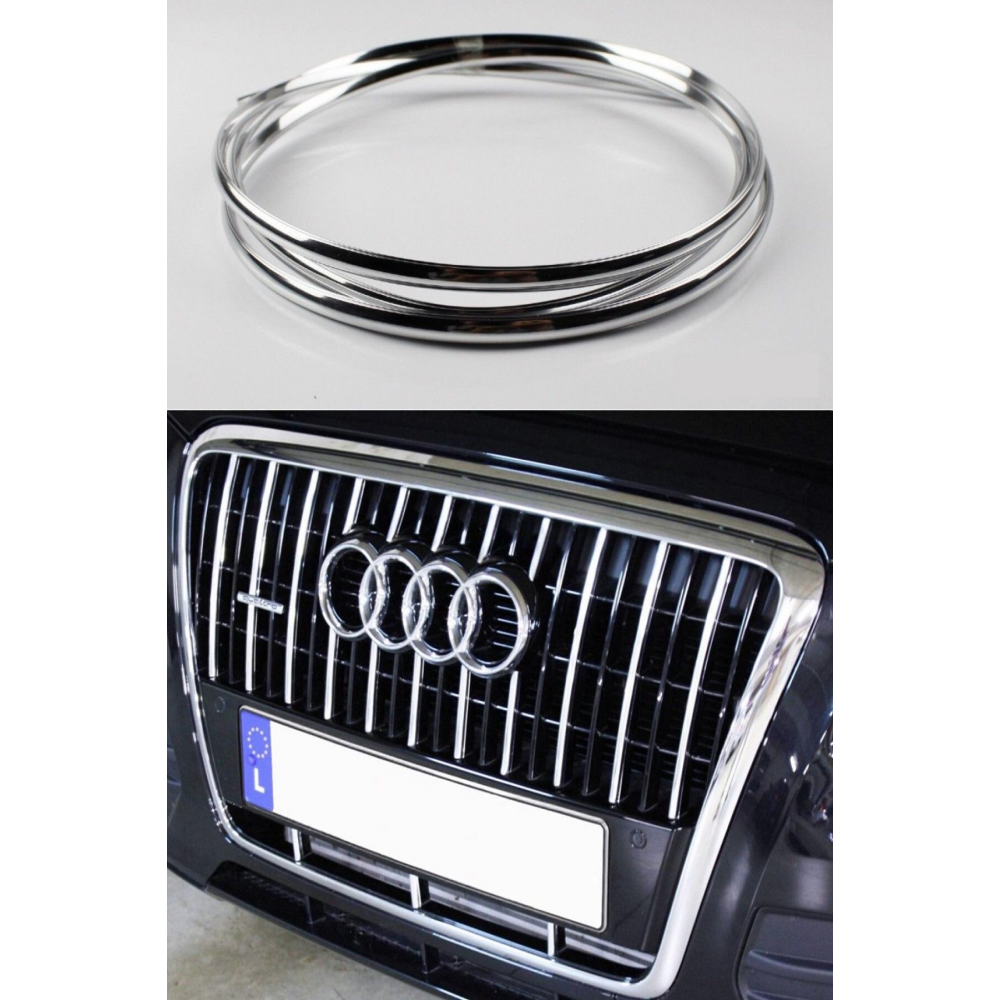 Dekoratif Panjur Krom Kaplama Şeridi 6 Metre Nikelaj