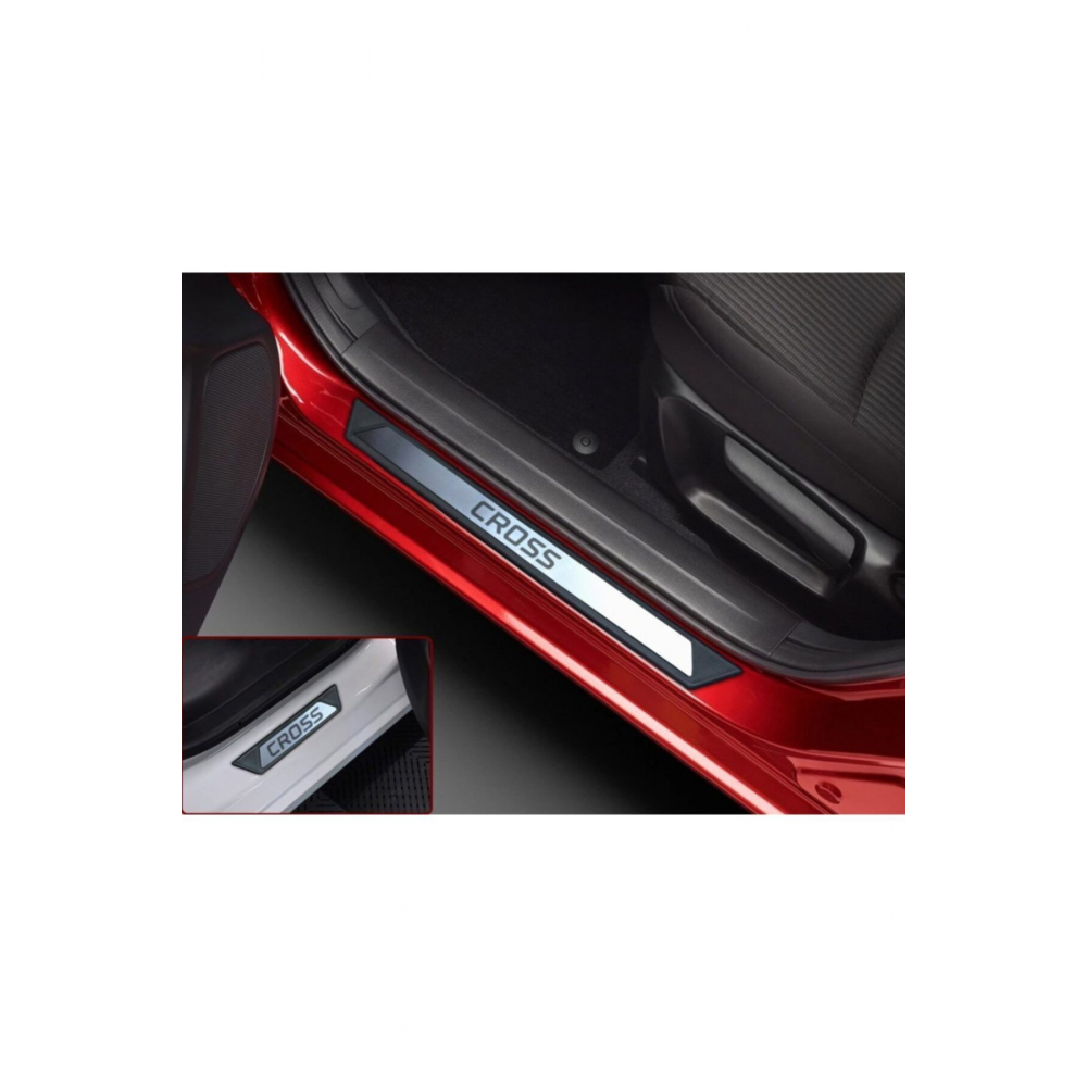 Fiat Egea Cross Krom Kapı Eşik Koruması 4 Parça