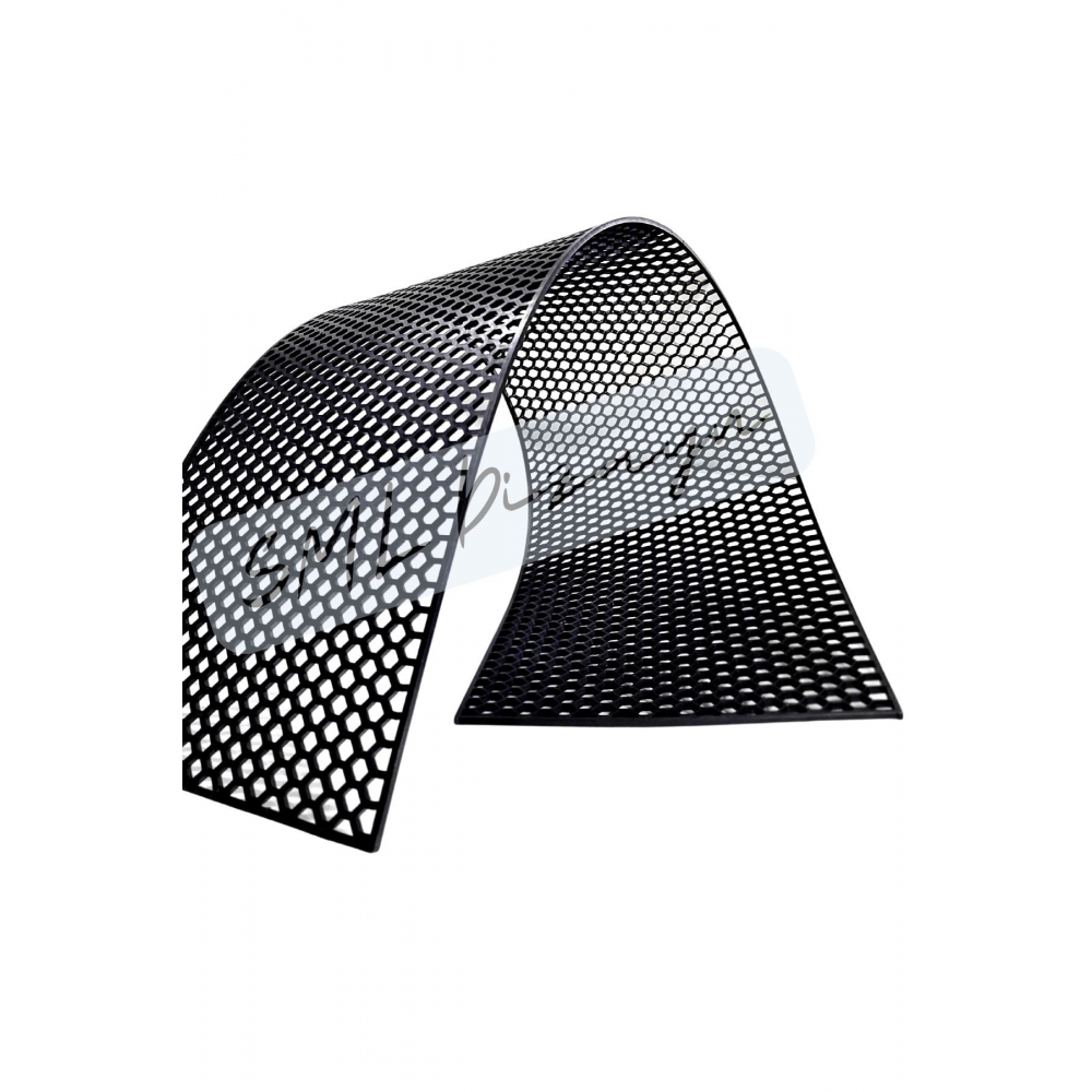 Bal Peteği Tampon-panjur Izgara 98x23 Cm Mat Siyah Plastik Bodykit Izgara Ön-tampon-petek-ızgara-tel