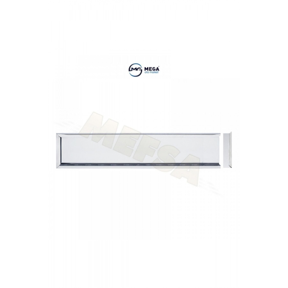 Paslanmaz Krom Metal Plakalık 52.7cm X 11.5cm 2 Adet