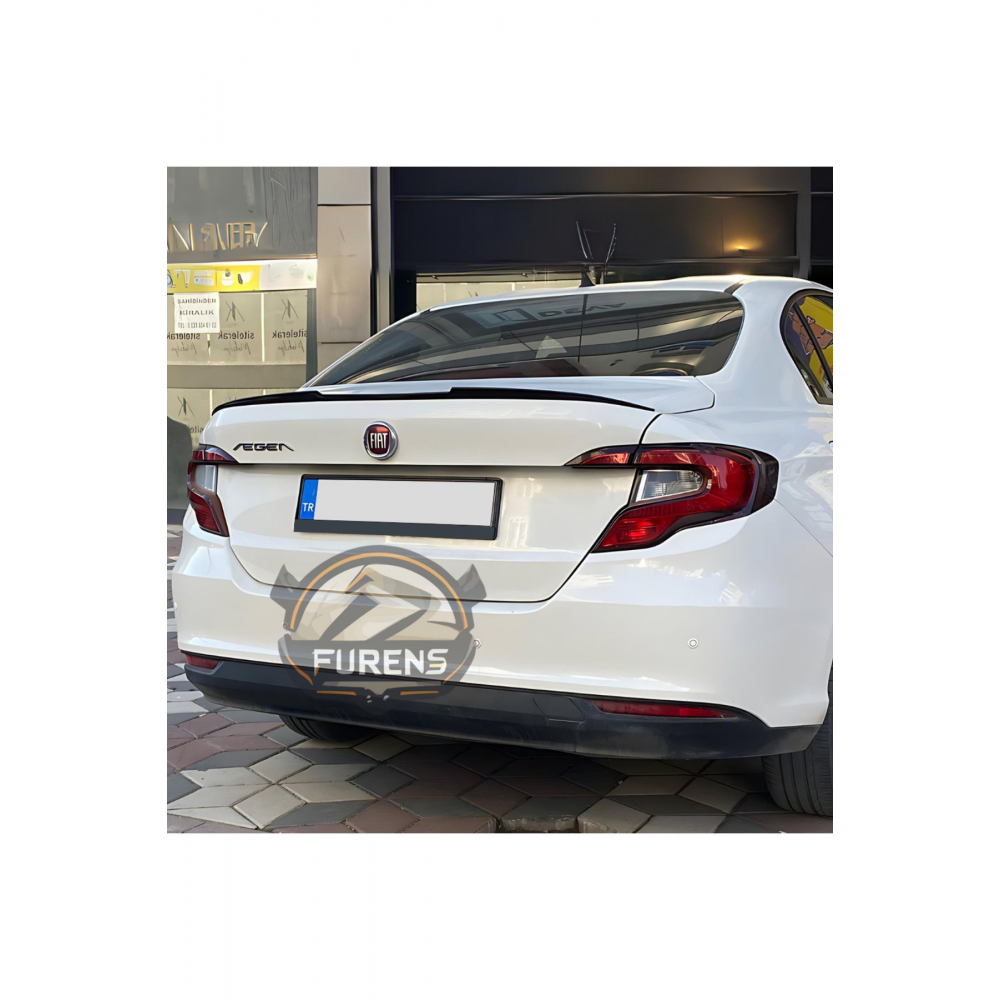 Fiat Egea Uyumlu Bagaj Üstü Yarasa Spoiler Parlak Siyah Bagaj Üstü Çıta