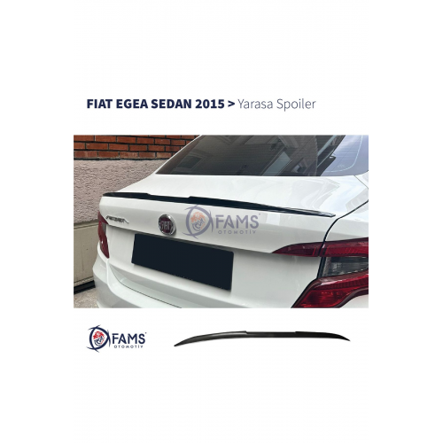 Fiat Egea Yarasa Spoiler Esnek Plastik 122 cm Siyah