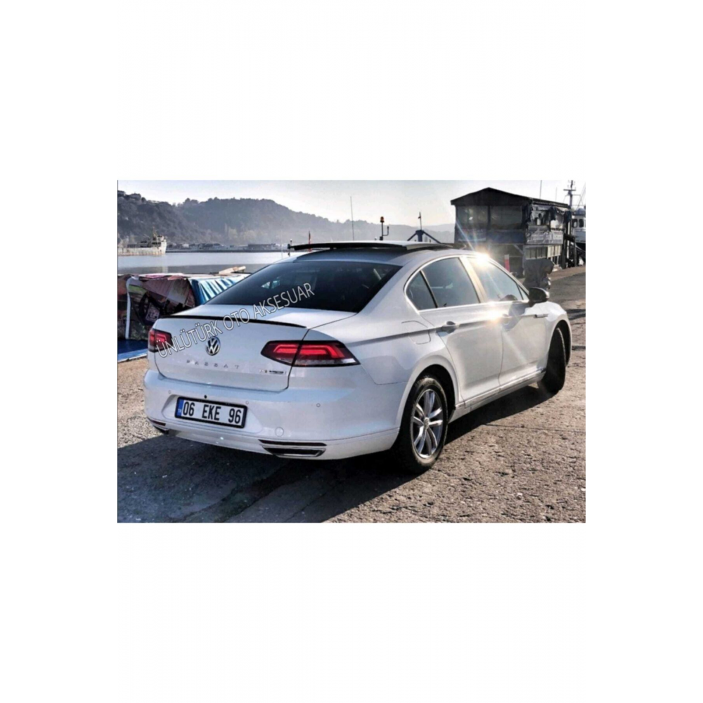 Vw Passat B8 Spoiler Bagaj Üstü Spoiler - Spoyler Piano Black