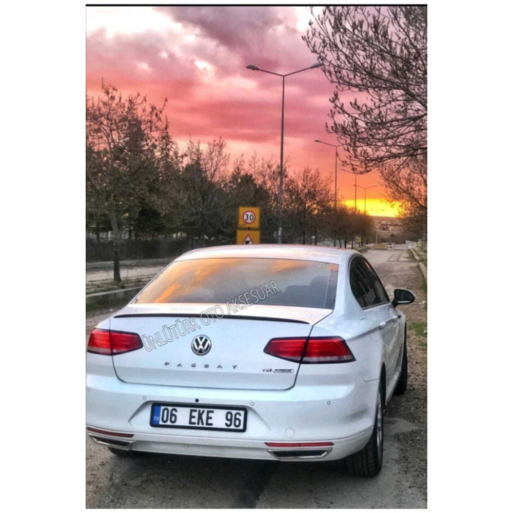 Vw Passat B8 Spoiler Bagaj Üstü Spoiler - Spoyler Piano Black