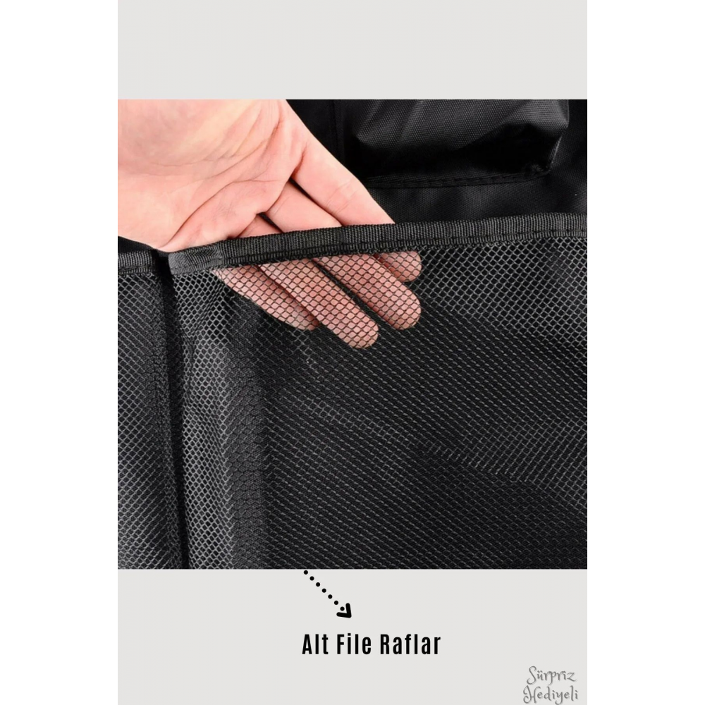 Araç Bagaj Düzenleyici 8 Cepli Organizer Araba Eşya Malzeme Düzenleme Oto Içi Aksesuar Düzenleme