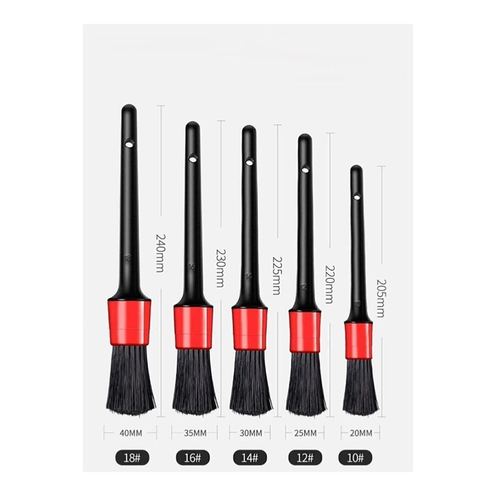 Oto Uyumlu Araç Detaylı Temizlik Fırçası-5+1 Oto Araba Yıkama Klima Temizleme Fırçası-1 Adet Fırça