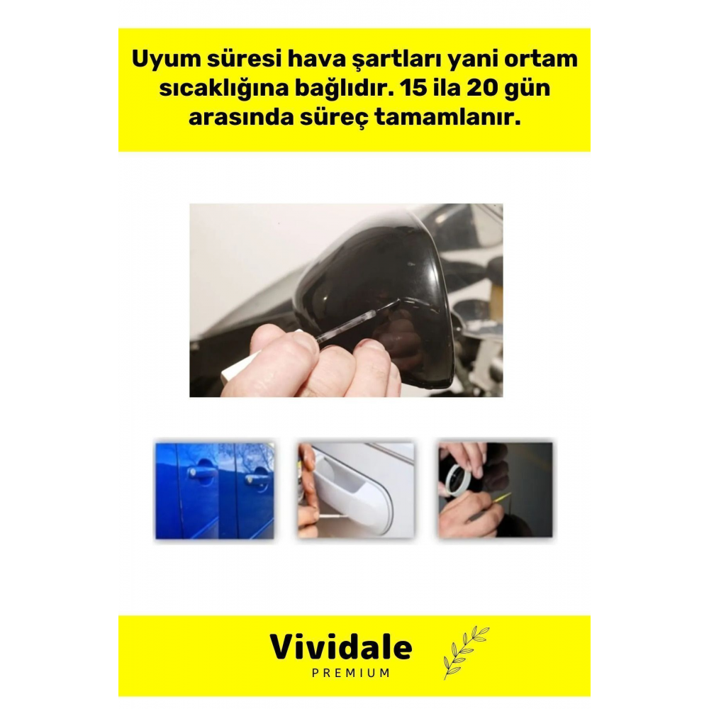 Premium Araba Motosiklet Taş İzi Çizik Giderici Onarıcı Piano Black Parlak Siyah Rötüş Boyası 20ml