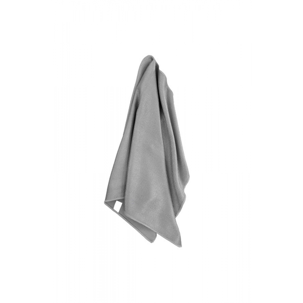 Mikrofiber Oto Cam Temizlik Bezi Baklava Desen Cam Bezi Toz Leke Bırakmaz 50x70 Cm- Gri