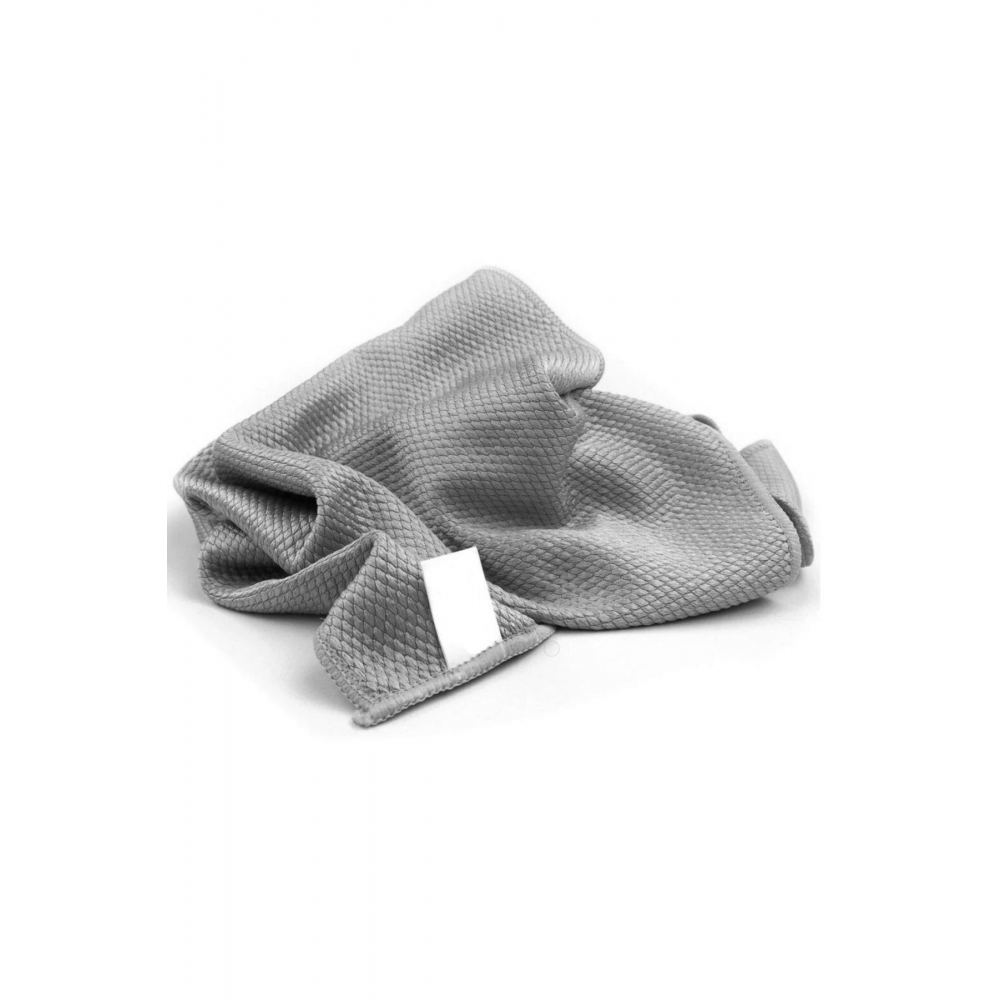 Mikrofiber Oto Cam Temizlik Bezi Baklava Desen Cam Bezi Toz Leke Bırakmaz 50x70 Cm- Gri