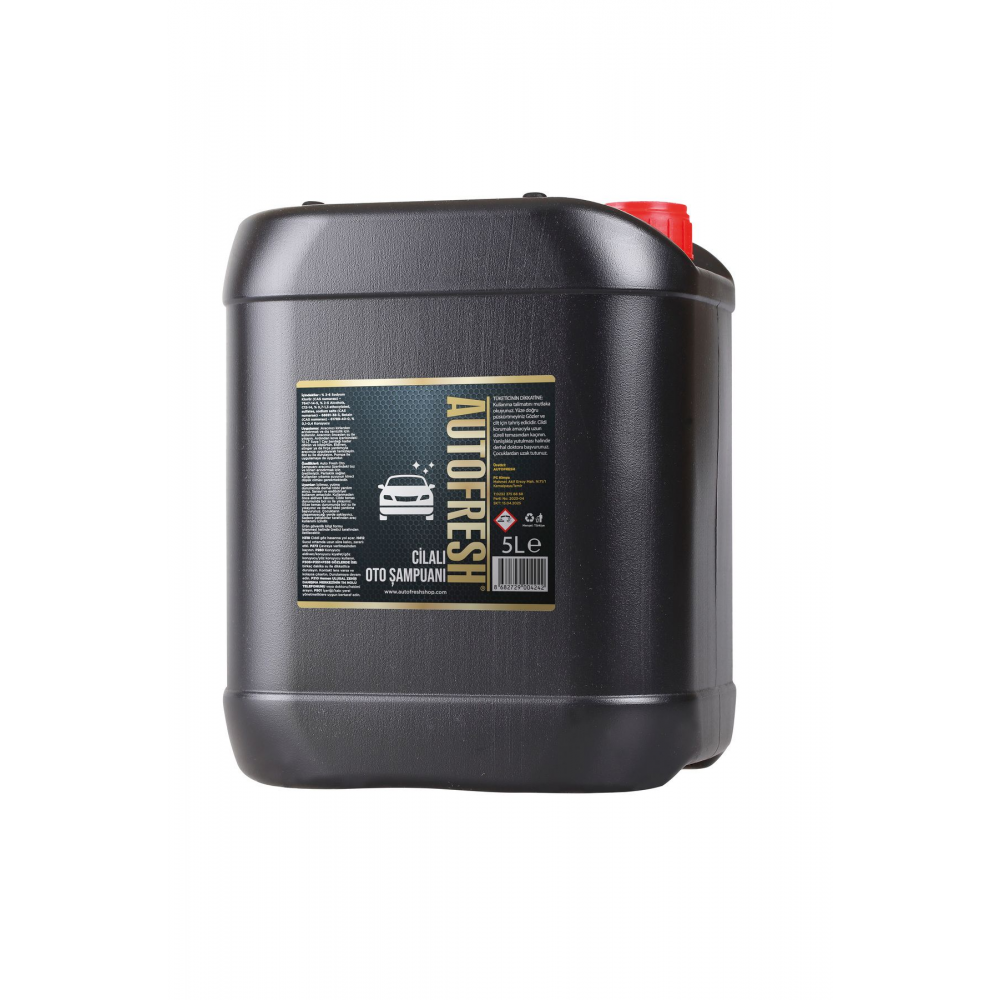 Cilalı Oto Şampuanı 5 Kg Ph Nötr Kilitli Folyolu Kapak Araç Araba Yıkama Şampuan
