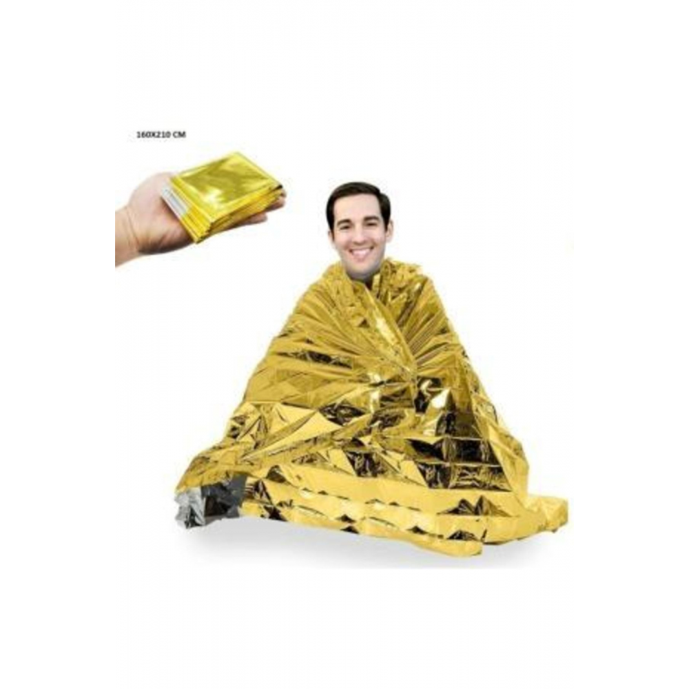 Acil Durum Ilk Yardım Battaniyesi Deprem Termal Battaniye Sıcak Ve Soğuktan Koruma Su Geçirmez