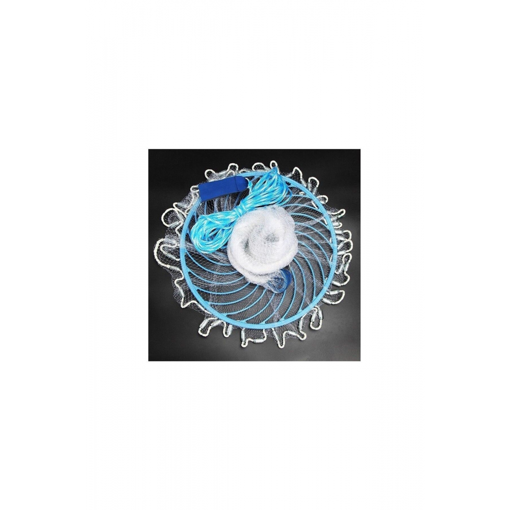 Balık Av Dünyası Çemberli Amerikan Serpmesi 0,33 Mm Misina Örgü 5 Kg Kurşunlu