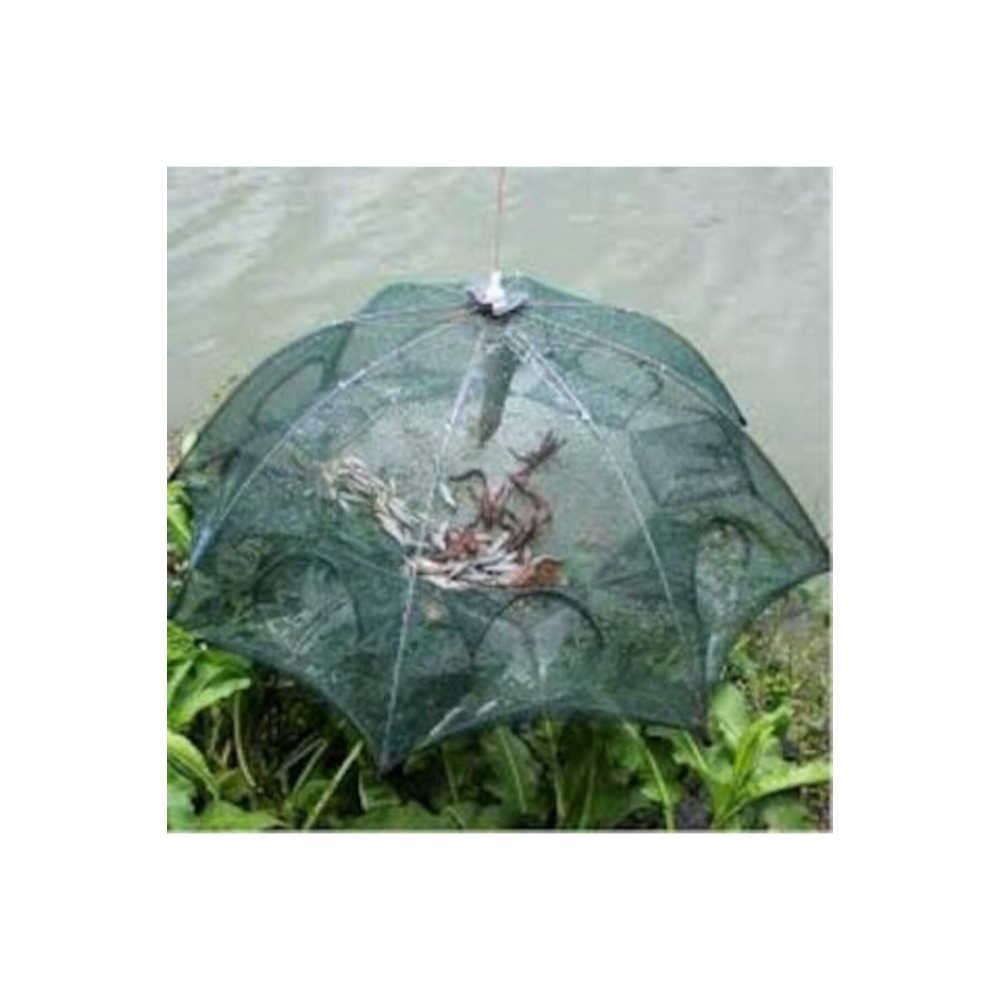 Balık Tuzağı 6 Girişli Yengeç Balık Kuş Yakalama Pratik Kullanım - Büyük Boy