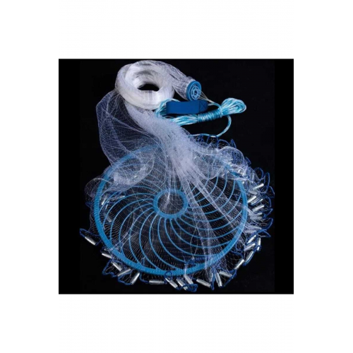 Çemberli Amerikan Serpmesi Amerika Çemberli Serpme 0,33 Mm Misina Örgü 4 Kg Kurşunlu