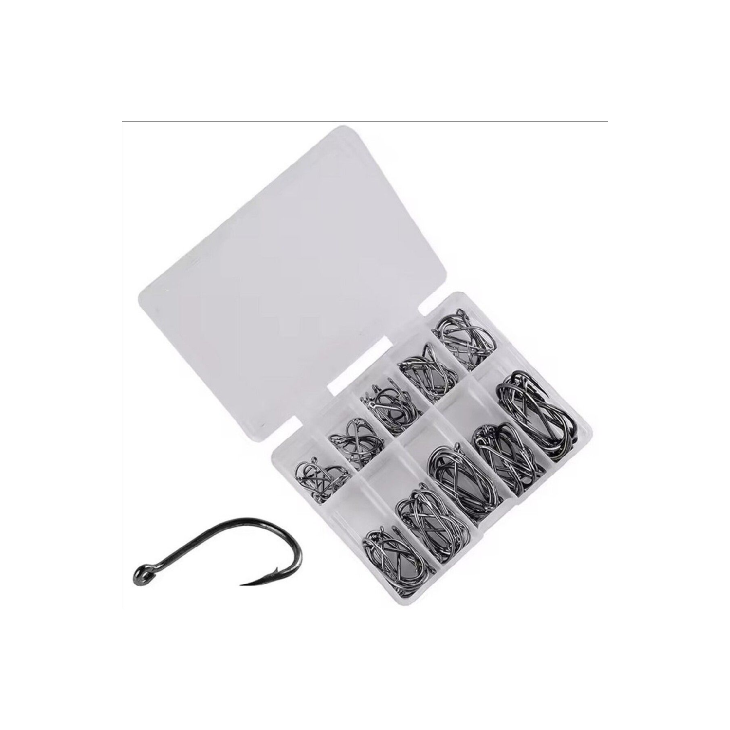 100 lü kutulu Balık İğne Seti, Balık Kancası Takımı