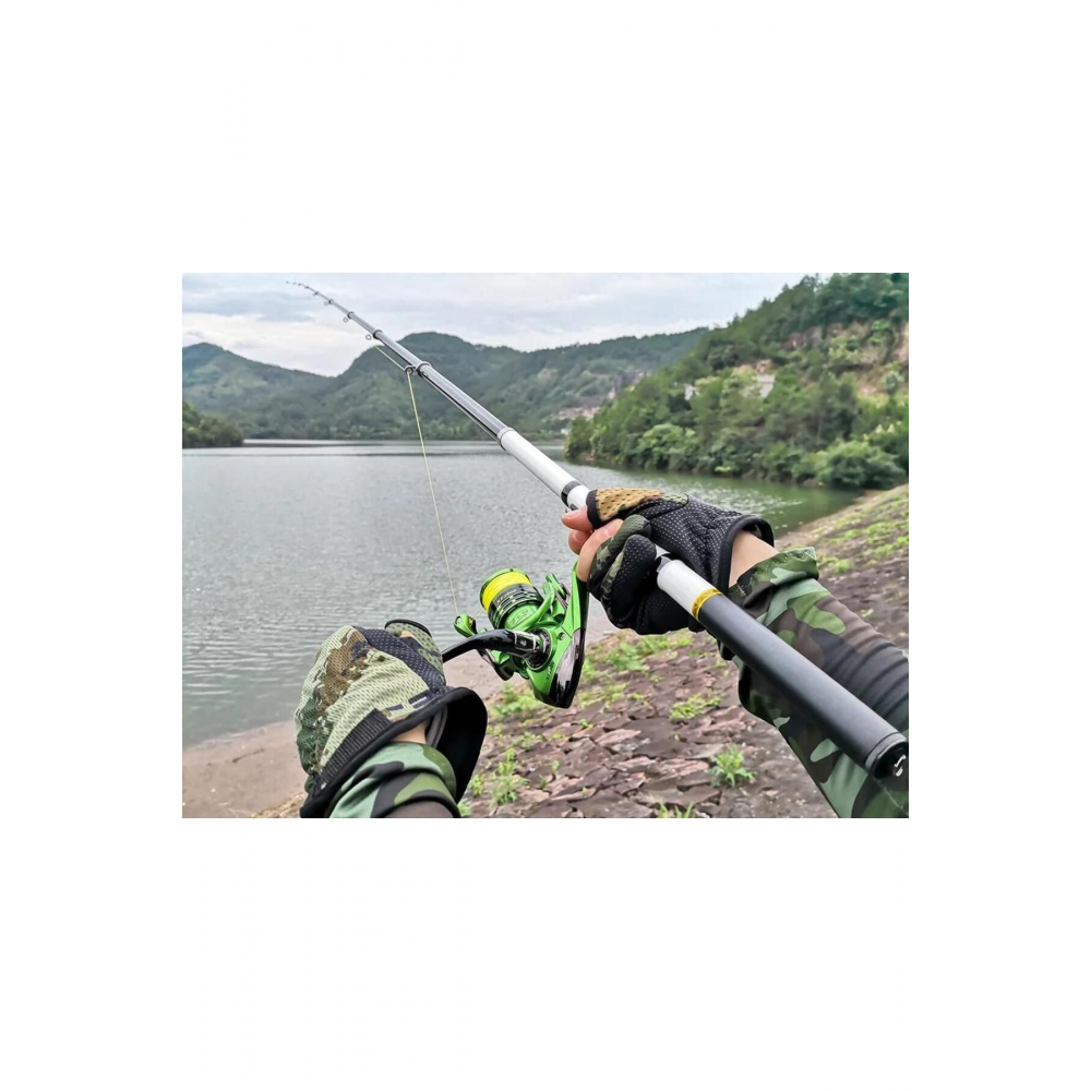 3 Metre Karbon Fiber Balık Olta Kamış - 9 Boğum 9 Halka Teleskopik -