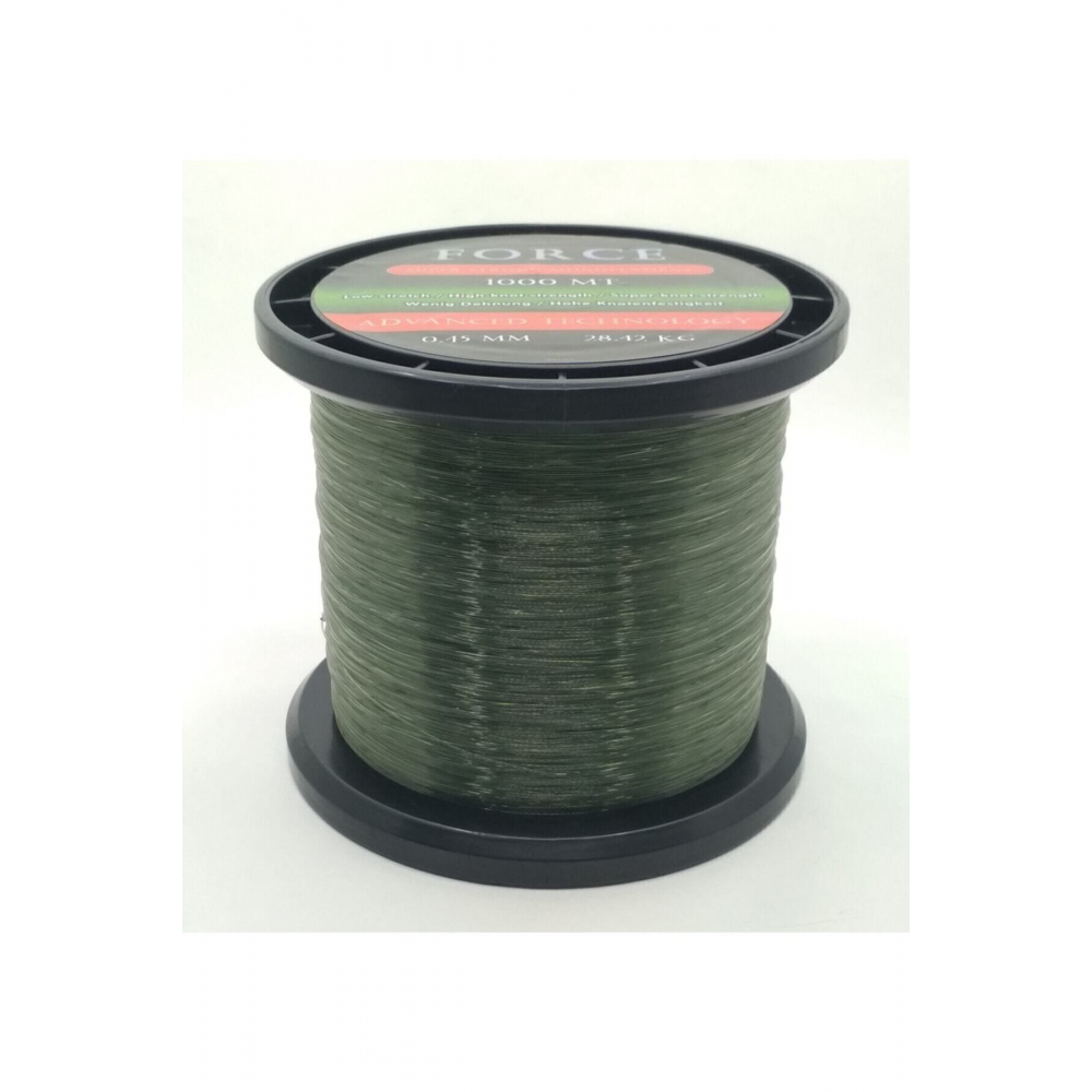 Force 1000 Metre Sazan Yayın Turna Alabalık Misinası Yeşil