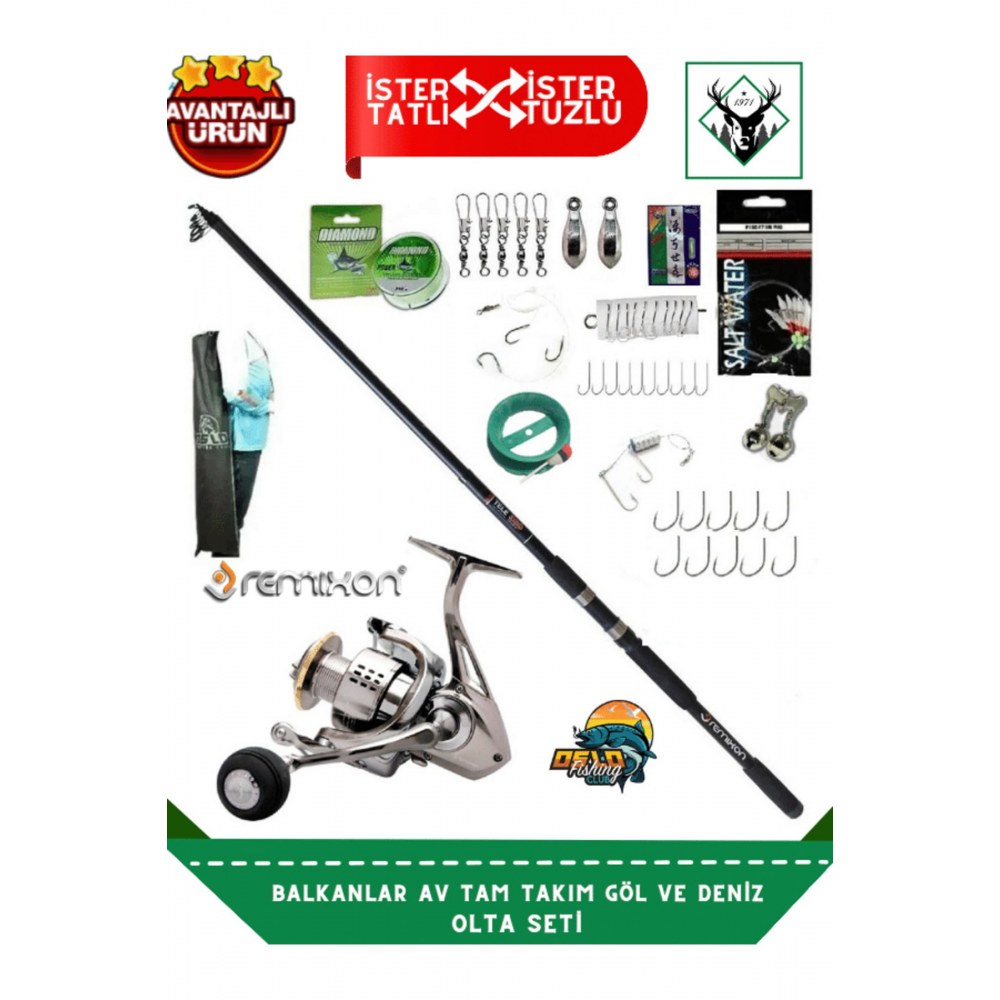 Balkanlar Av Tam Takım Göl Ve Deniz Olta Seti