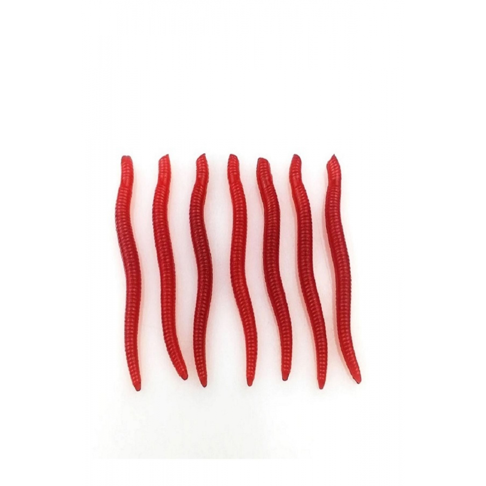 20 Adet-kokulu-silikon Balık Yemi-gerçek Görünümlü-sahte Yapay Solucan