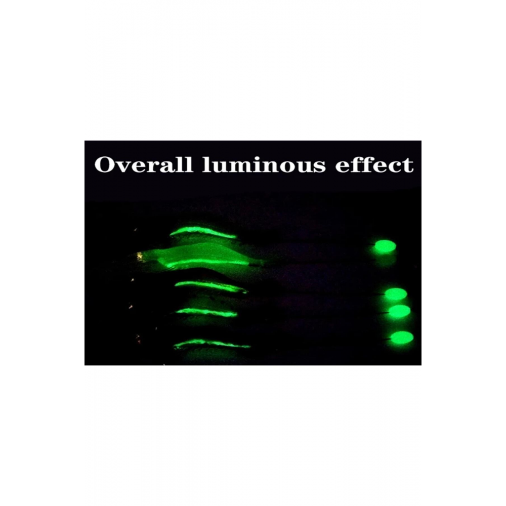 Karides Shrimp Sahte Silikon Balık Yemi Fosforlu Kancalı 7.5 Cm