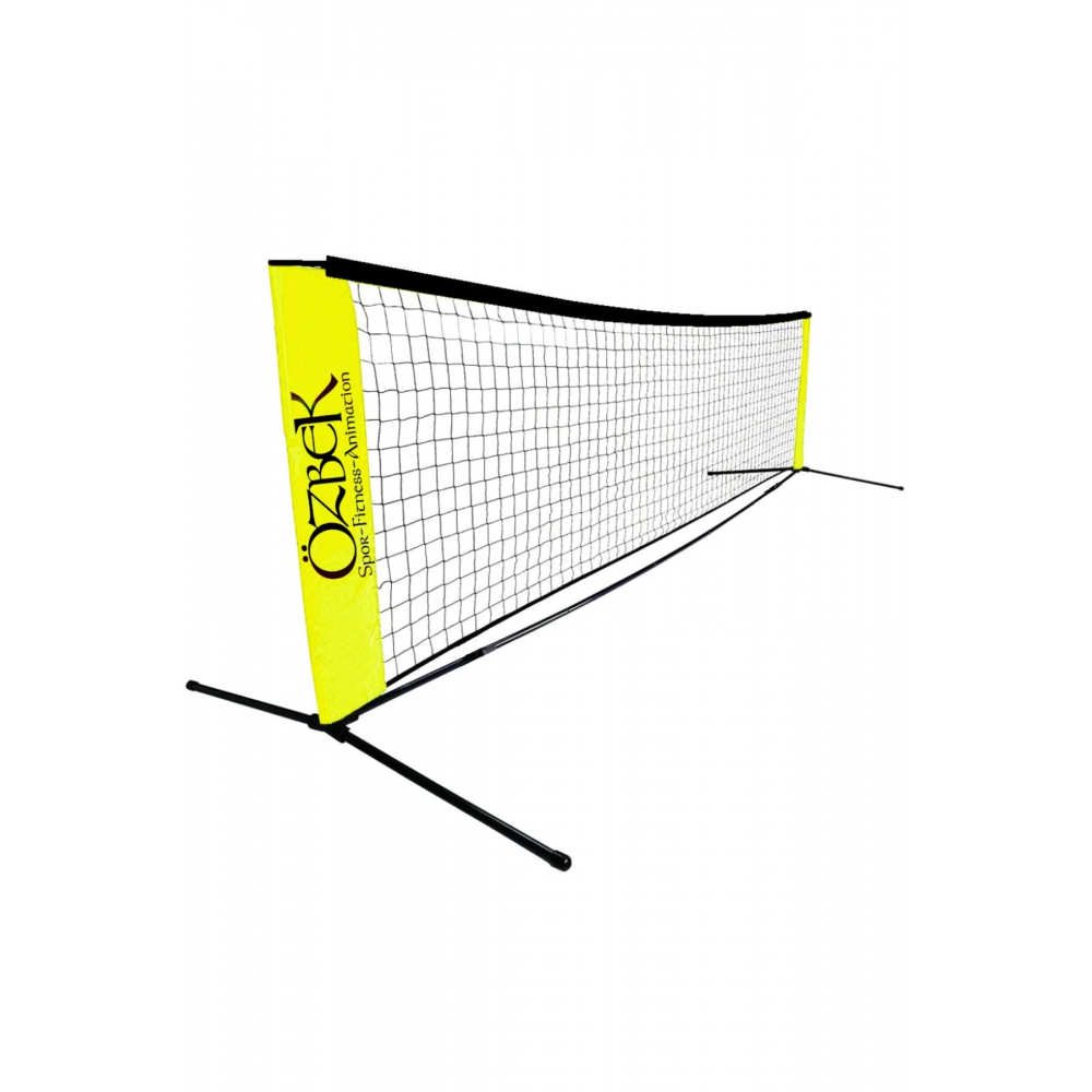 Ayak Tenisi Filesi Ağı - Portatif Ayak Tenisi Komple Direkli Set - 3 Metre