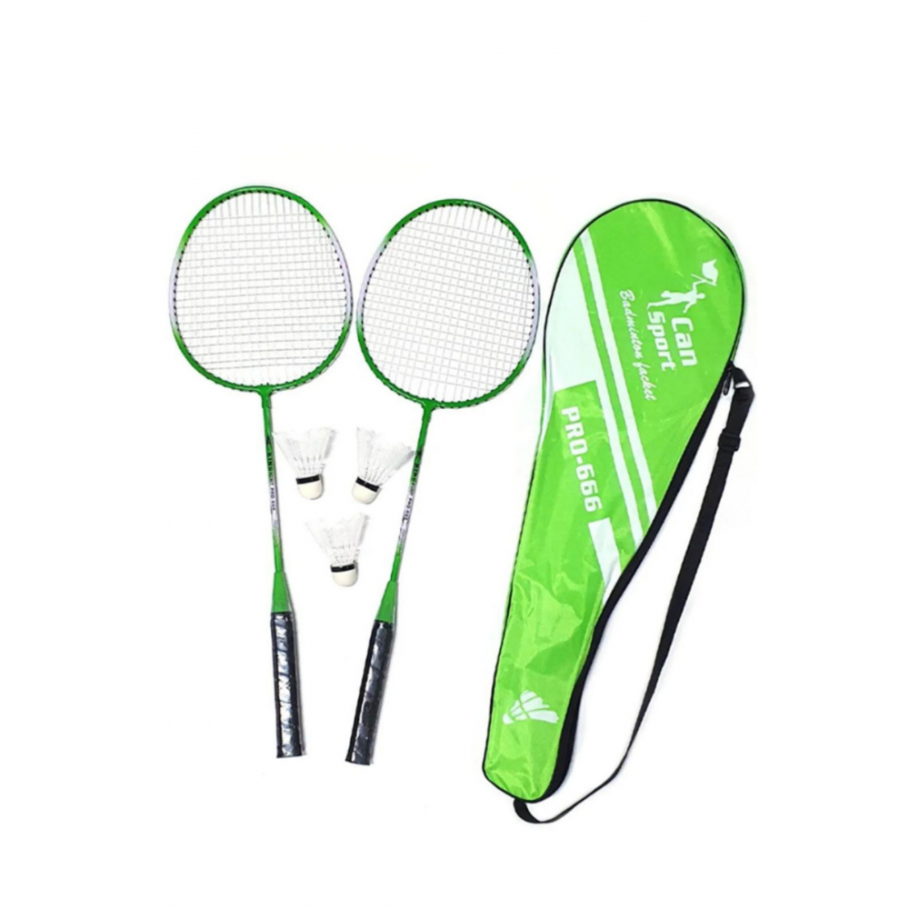 2 Adet Profesyonel Badminton Raketi Deluxe Badminton Çantası Seti + 3 Adet Badminton Topu