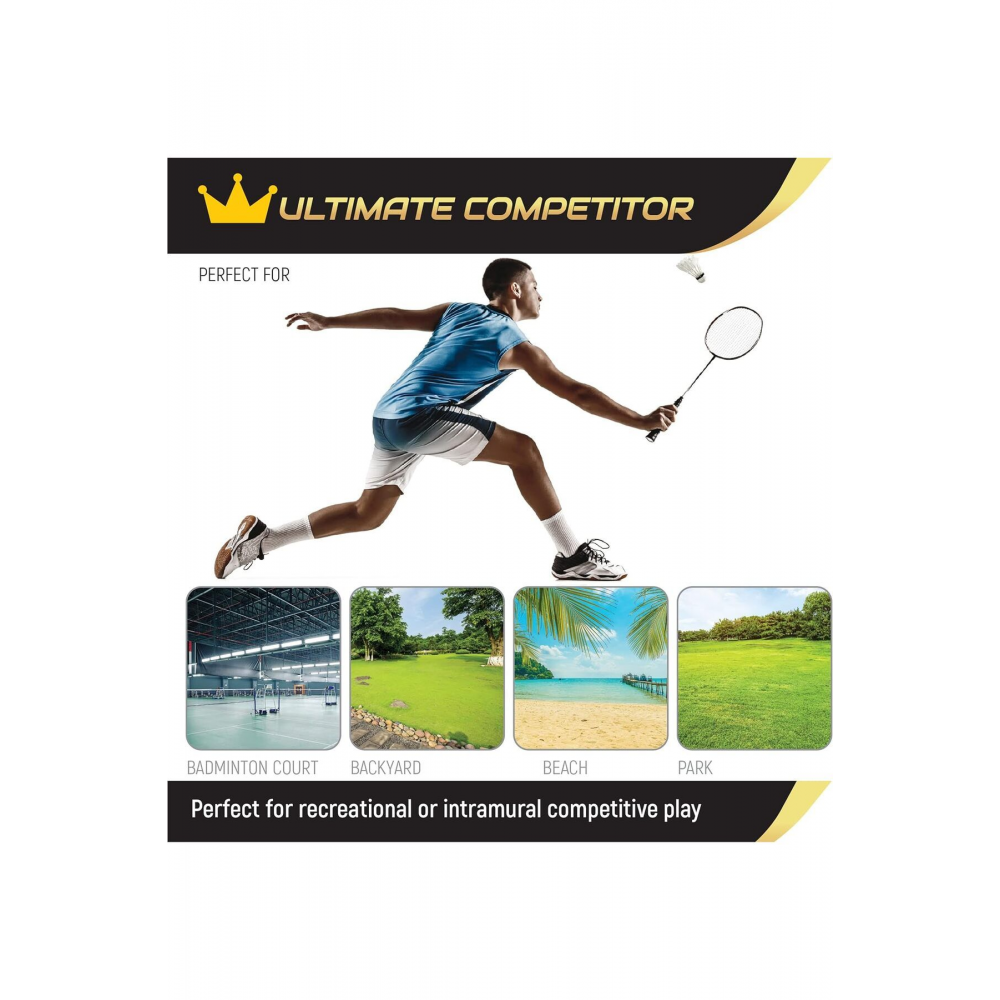 2 Adet Profesyonel Badminton Raketi Deluxe Badminton Çantası Seti + 3 Adet Badminton Topu