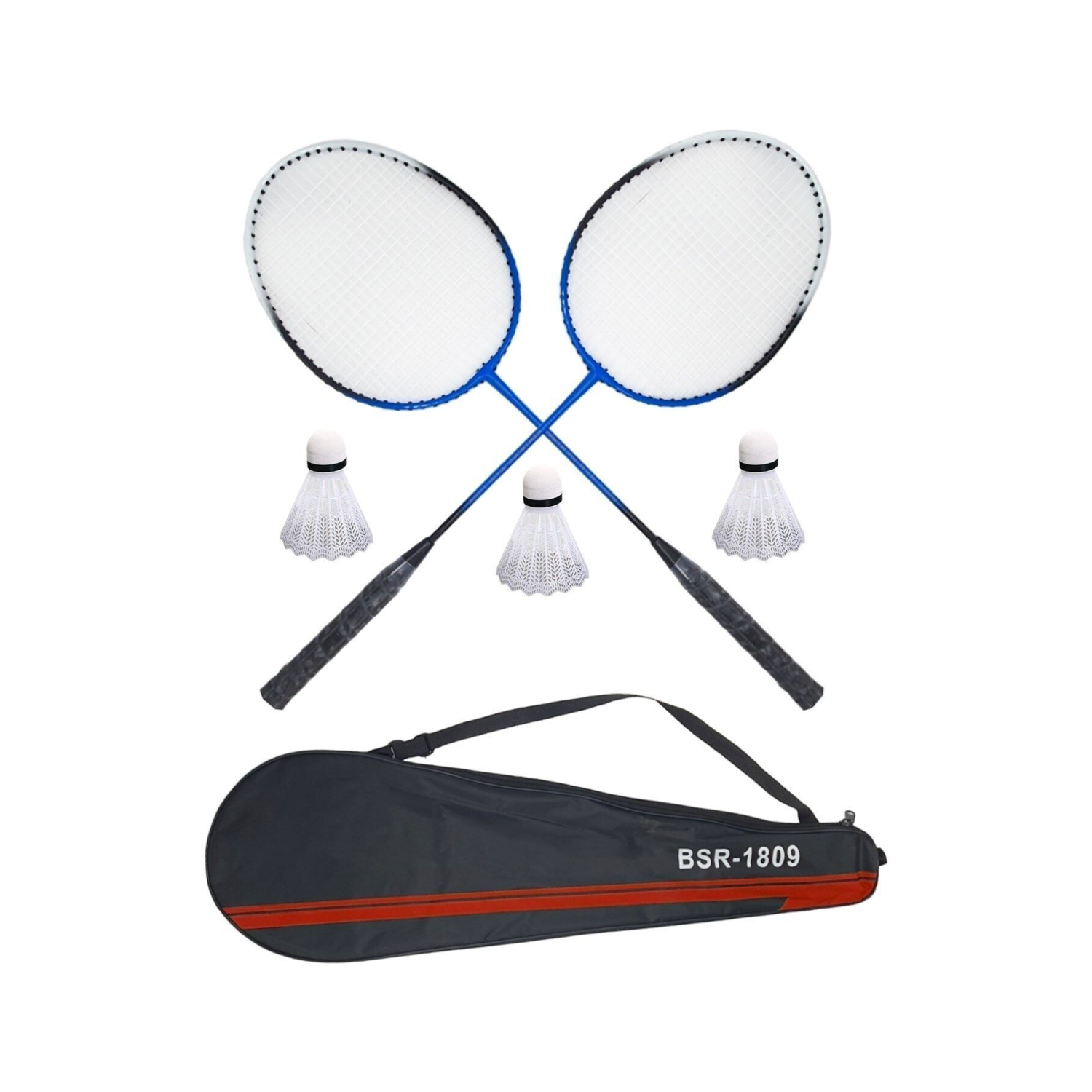 Tek Parça Badminton Seti 2 Raket 3 Top Ve Taşıma Çantası Seti Badmington Seti