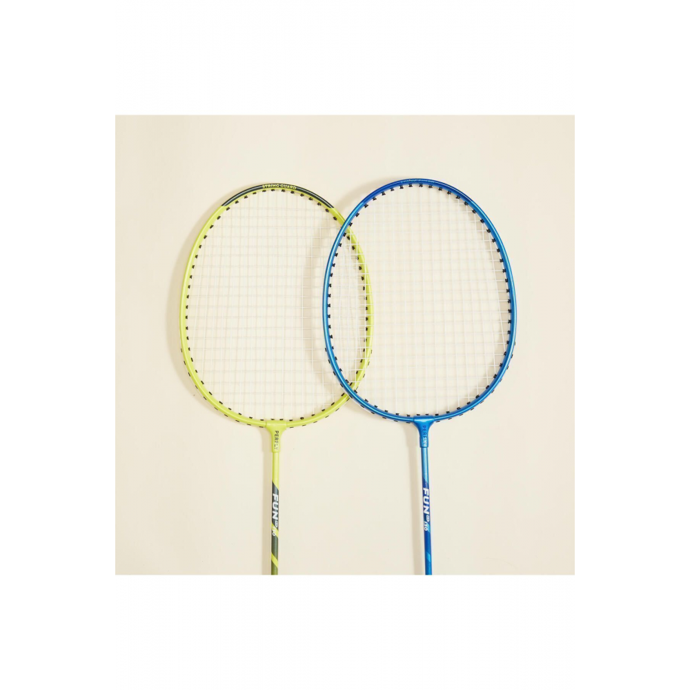 Yetişkin Badminton Raket Seti - Sarı / Mavi - Fun BR130 AD