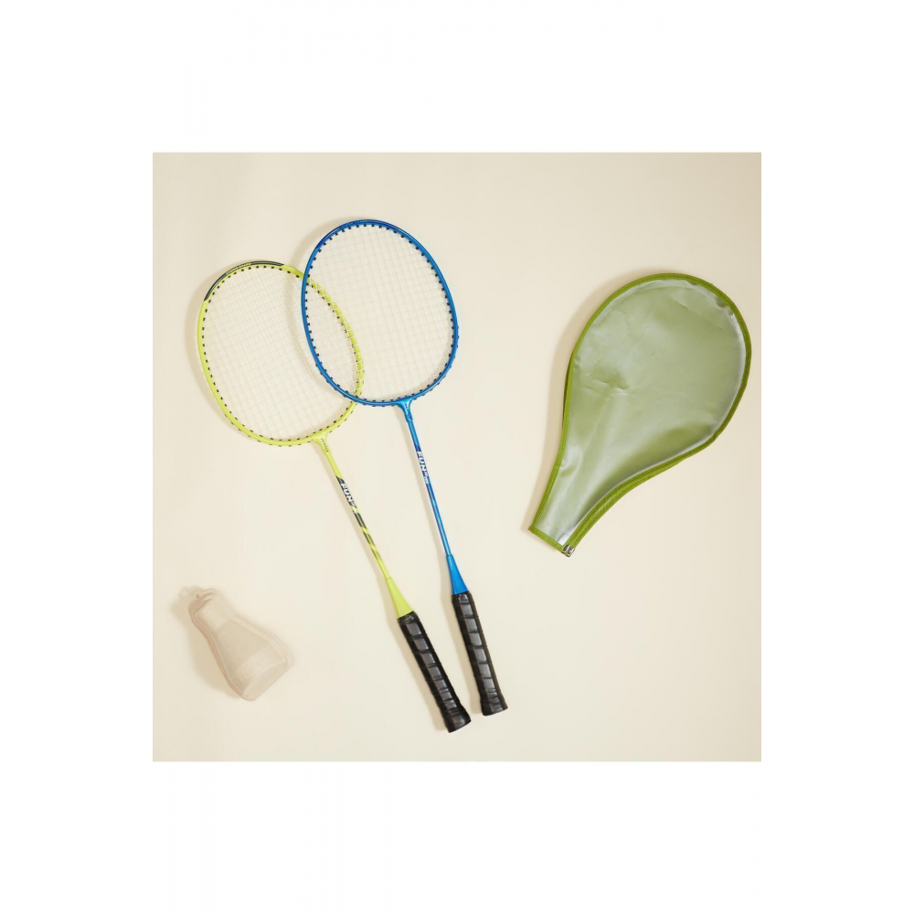 Yetişkin Badminton Raket Seti - Sarı / Mavi - Fun BR130 AD