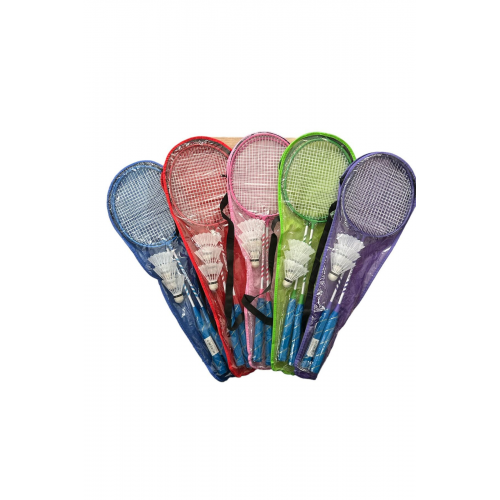CKSpor Çantalı 2 Adet Badminton Raketi İle 3 Adet Badminton Topu Çantalı Badminton Seti