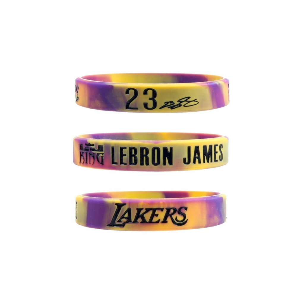 Lebron James Çok Renkli Los Angeles Lakers Basketbol Bileklik