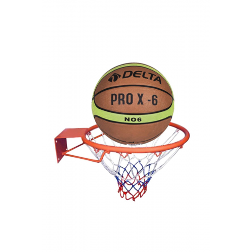 Basketbol Çemberi No6 PRO-X Basketbol Topu Basketbol Filesi Üçlü Set