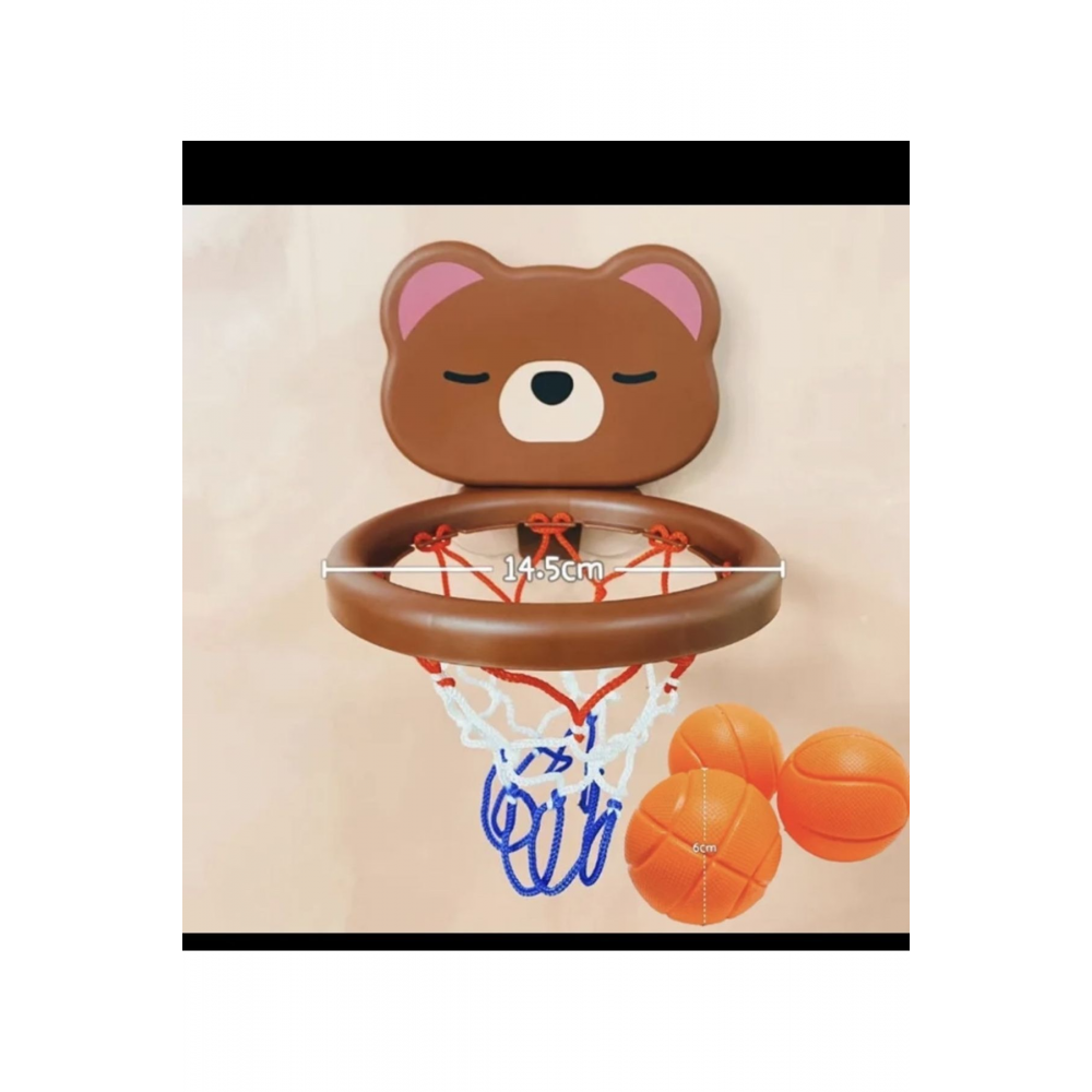 Mini basket potası ayı figürlü