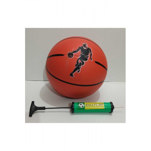 Basketbol Topu Ve Şişirme Pompası
