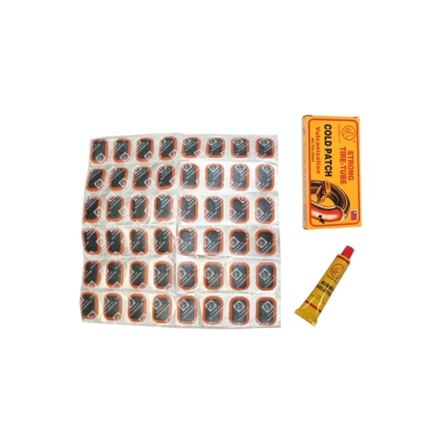 48 Li Bisiklet Lastik Tamir Yama Seti Soğuk Yama