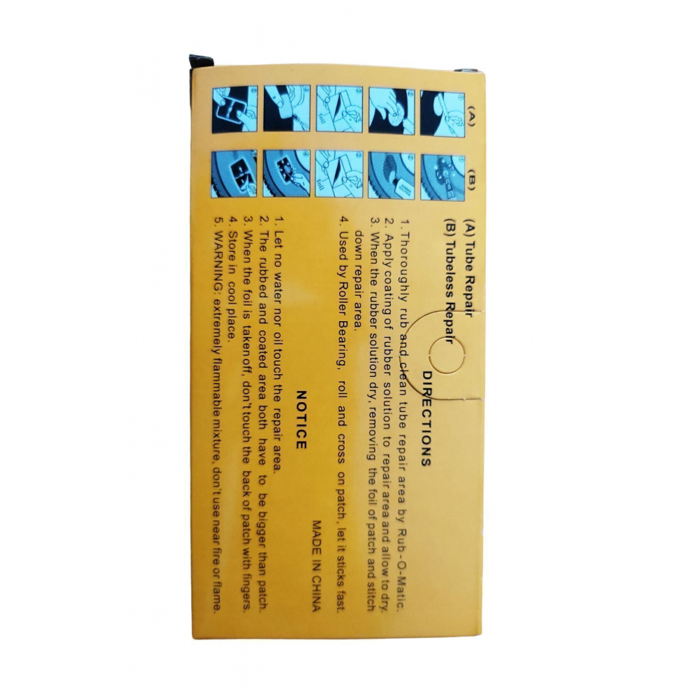 48 Li Bisiklet Lastik Tamir Yama Seti Soğuk Yama