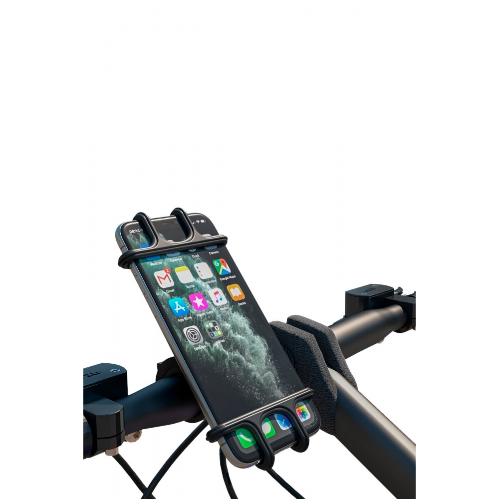 Universal 360° Dönebilen Bisiklet Telefon Tutucu Esnek Tpu Silikon