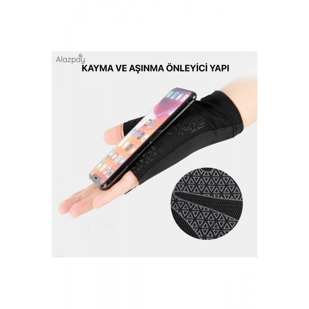 Premium Kalite Terletmeyen Yarım Parmak Yoga Fitness Bisiklet Outdoor Spor Eldiven