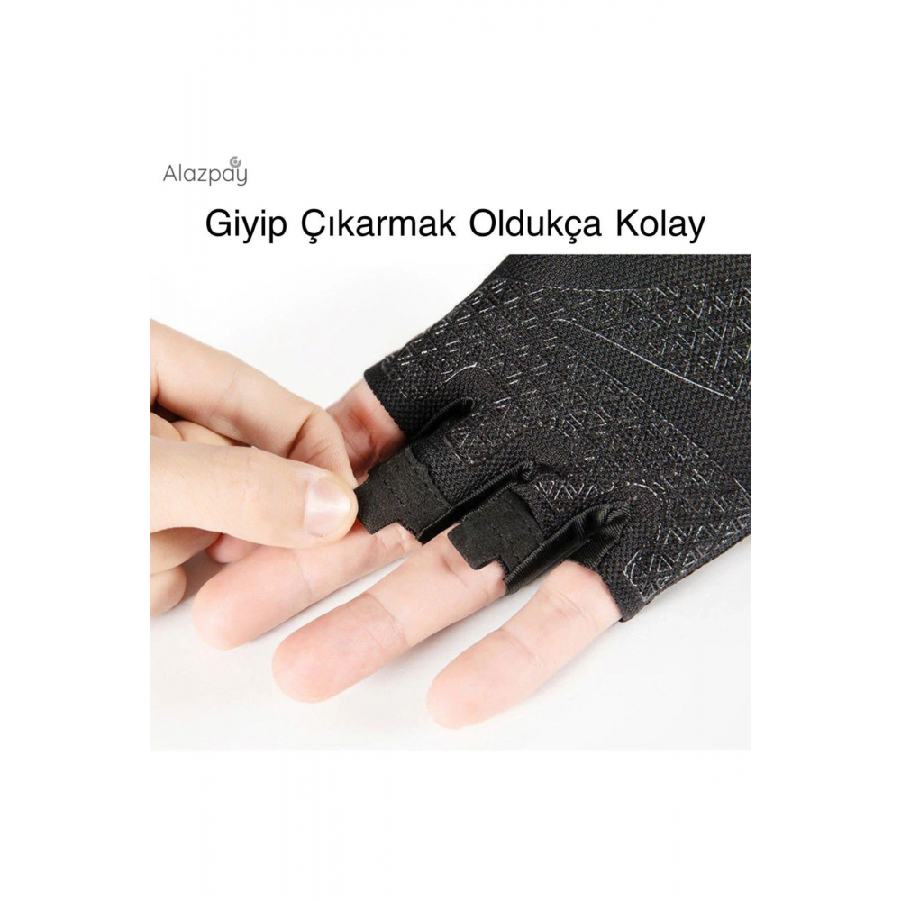 Premium Kalite Terletmeyen Yarım Parmak Yoga Fitness Bisiklet Outdoor Spor Eldiven