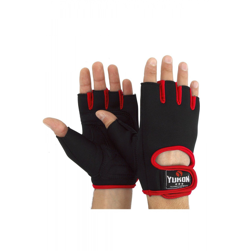 Yukon 1 Çift Parmaksız Sporcu Eldiveni Unisex Air Body Fıtness Bisiklet Ağırlık Eldiveni