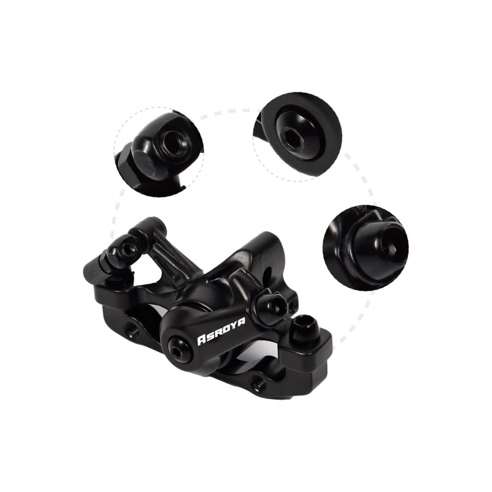 Bisiklet Mekanik Disk Fren Kaliper Seti Kaliper Rotor 160mm 6 Vidalı Balatalı