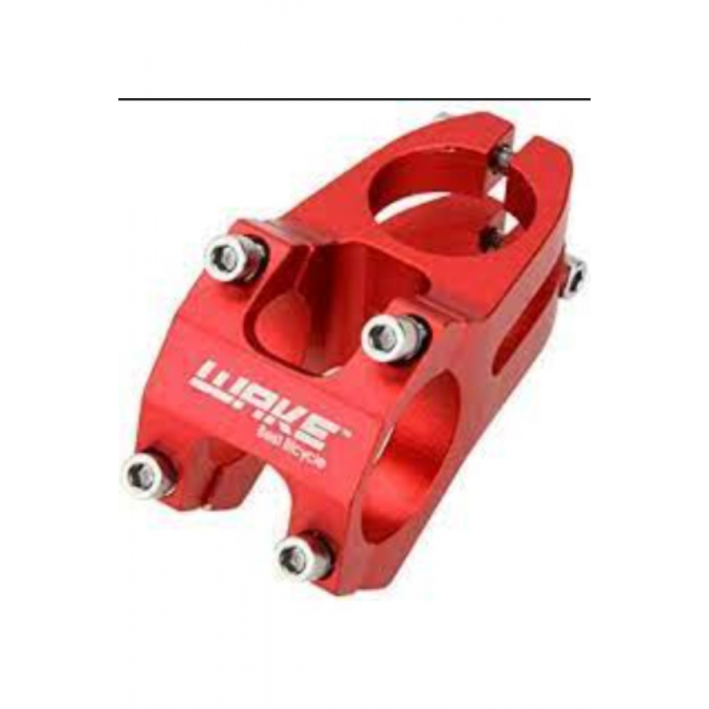 Wake Kırmızı Bisiklet Kısa Gidon Boğazı 40mm Bisiklet Yedek Parça Aksesuarı