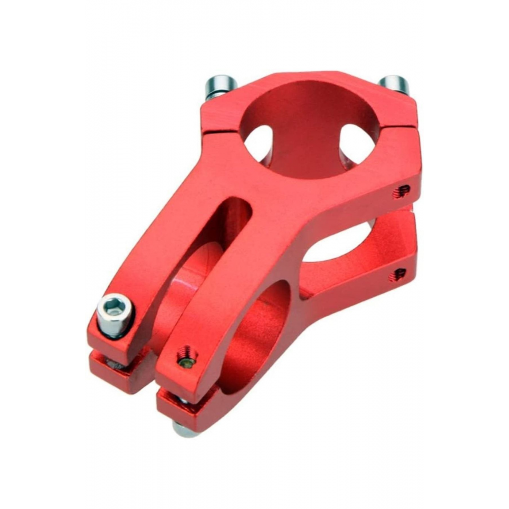 Wake Kırmızı Bisiklet Kısa Gidon Boğazı 40mm Bisiklet Yedek Parça Aksesuarı