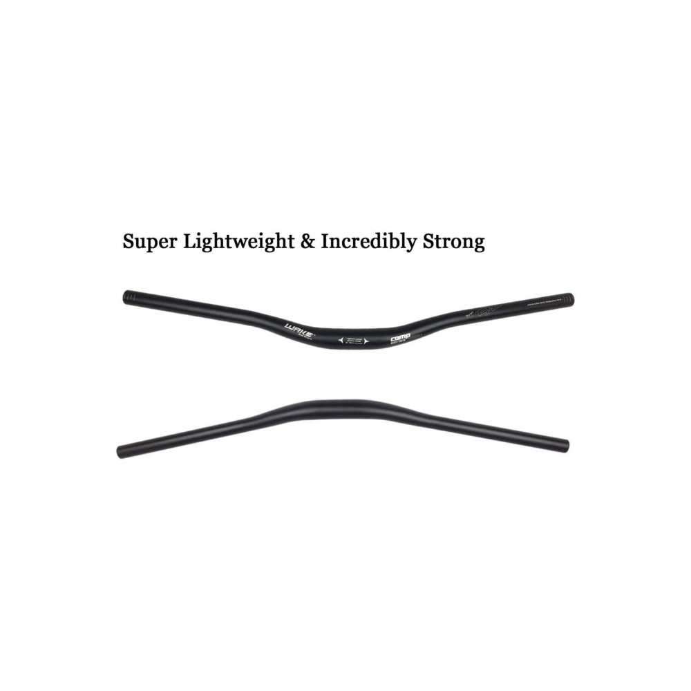 Wake Siyah Bisiklet Alümiyum Gidon 780mm 31,8mm Bisiklet Direksiyon Yedek Parça Aksesuarı